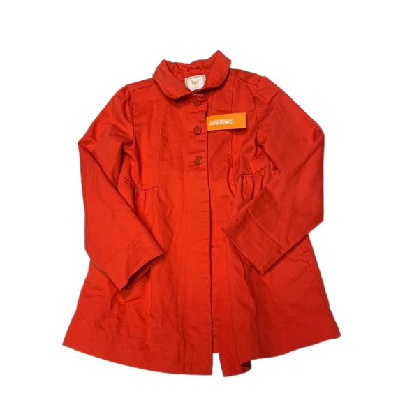 NWT Gymboree Girls Red Coat Size 7/8